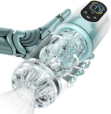 Мастурбатор для чоловіків з телескопічною функцією, вібрацією та насосом - мастурбатор для чоловіків