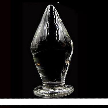 Скляний анальний плагін XXL 80 мм: кришталеві кулі, стимулятор G-точки, для чоловіків та жінок