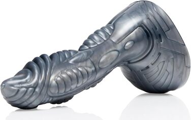 Реалістичний дилда Fleshlight Freaks з силікону, 22,5 x 5 см (Cyborg Silver)