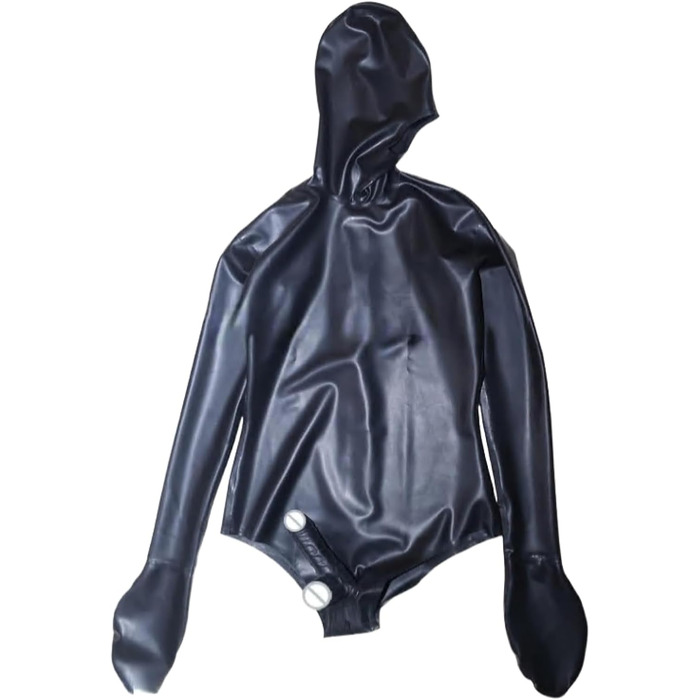 Комбінезон з латексу для чоловіків VIYOLI, чорний прозорий латексний catsuit, купальник з латексу