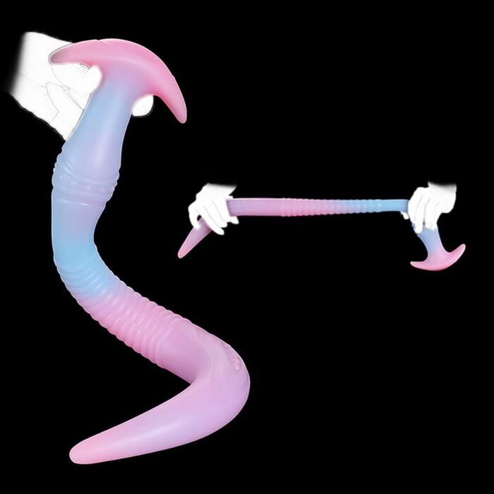 Анальний плагін NAIXBTY з рідкого силікону: гнучкий, для масажу простати, з довгим світінням