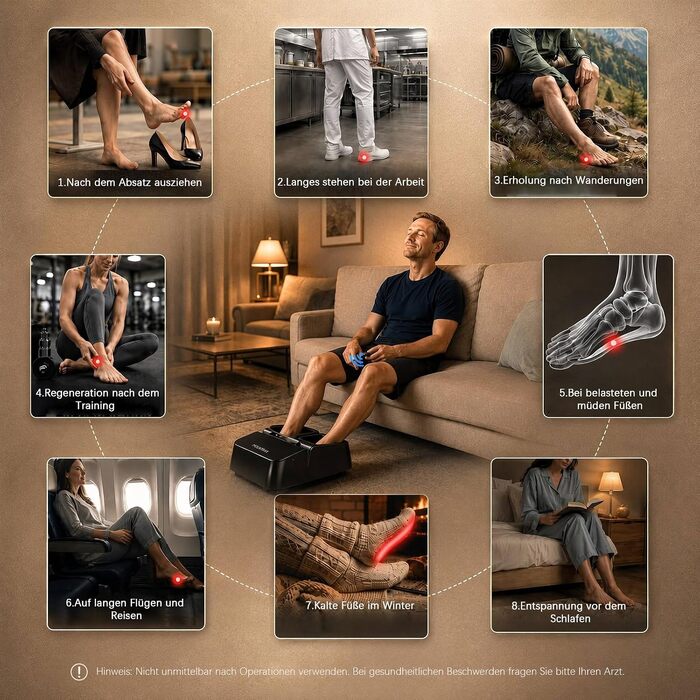Масажер для ніг Mountrax Shiatsu з підігрівом до 55°C від п'яткової шпори та плантарного фасціїту, матовий сіро-сталевий