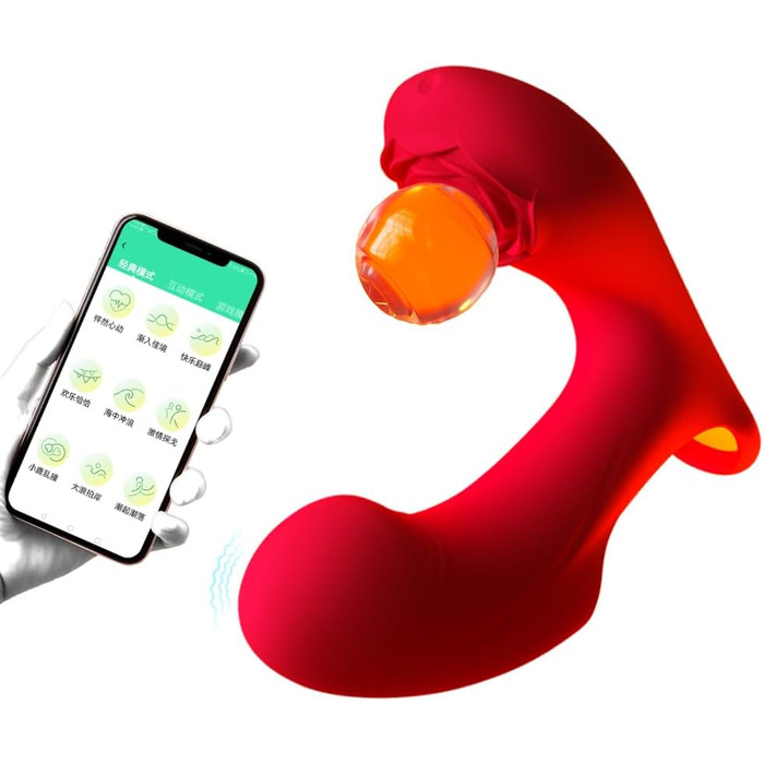 Вібратор для жінок Kuaecr з 9 режимами вібрації, Bluetooth пульт, водонепроникний секс-іграшка для дорослих