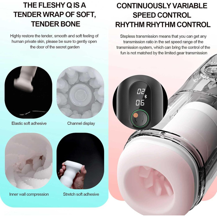 Електричний кубковий мастурбатор з телескопічною функцією, кілька режимів, цифровий дисплей, нагрів – секс-іграшка для чоловіків, стимулятор пеніса