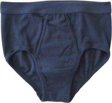 HERMKO 3240 чоловічі труси (4 шт. в упаковці) з вирізом та м'яким поясом, бавовна Bio, XL, морський колір