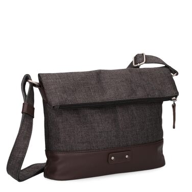 Жіноча сумка-кросбоді Zwei Olli OT6 Rolltop, водонепроникна сумка через плече 2.4 л, двоколірний дизайн (Espresso)