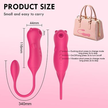 Вібраційний яйце-вібратор TYDAY G-Spot з 10 режимами, стимулятор клітора та ануса, подвійний мотор, секс-іграшка для жінок