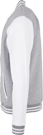 Чоловічий бомбер Build Your Brand Bb004-basic College Jacket, чорно-білий