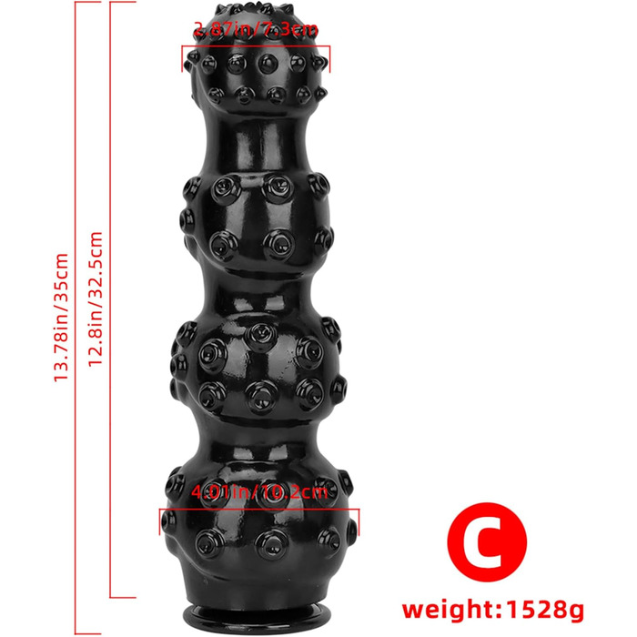 Анальний плагін XXL з сильним присоском та кулями для ануса, стимуляція G-точки, вагінальний/анальний масаж, іграшки для дорослих, лак (Чорний)