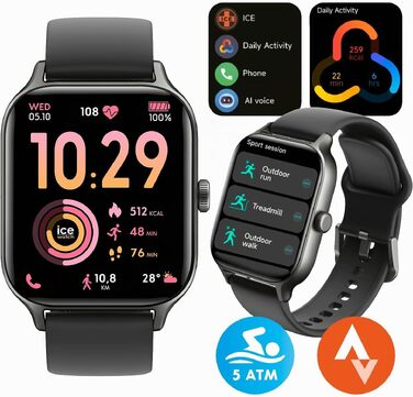 Смарт-годинник Ice-Watch Ice Fit RT 3.0 Nude для жінок, силіконовий ремінець, дисплей 1.75