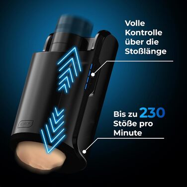 KEON Автоматичний мастурбатор для чоловіків з сумісним Stroker PowerBlow – Інтерактивний контент – Мастурбація для чоловіків – Без рук – Регульована довжина удару KEON