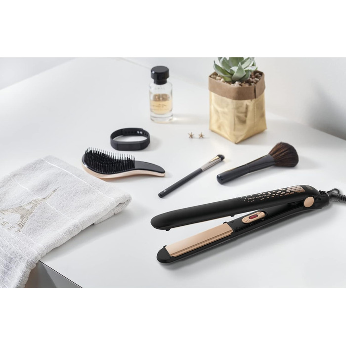 Випрямляч для волосся Rowenta Easyliss Collection Copper Forever SF1629F0, керамічне покриття, 200°C, з системою плаваючих пластин
