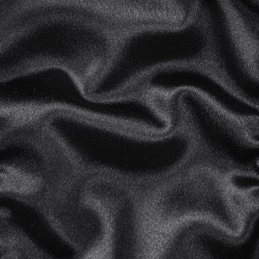 Танга-шорти LittleForBig з прихованим гафелем, гладкі шовкові, чорні - для кросдресерів та трансгендерних осіб