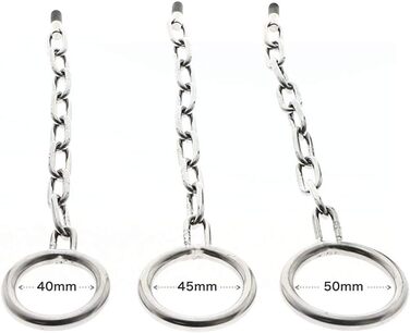 Анальний плагін YCGLX з кільцем для пеніса, анальні кулі, розширювач ануса, мастурбатор для чоловіків та жінок (40 мм, 50 мм)