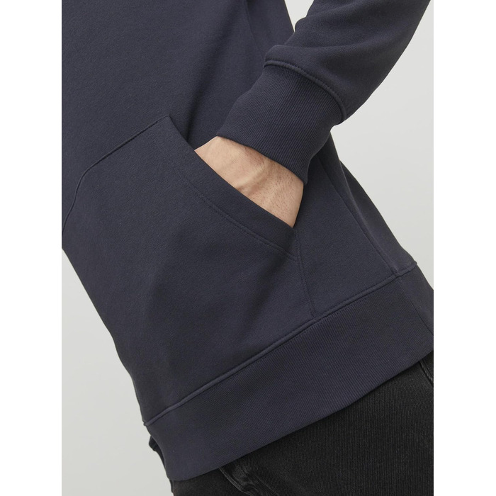 Чоловічий худі Jack & Jones JJESTAR Relaxed Fit, темно-синій, розмір XL