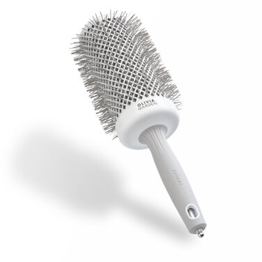 Кругла щітка для волосся Olivia Garden Expert Blowout Speed White and Grey, 65 мм (XL)