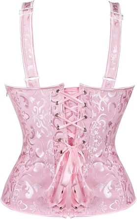 Корсет-чокер Corsage Karneval для жінок, рожевий, XL. Корсет-чокер, ремені під груди, клубний одяг, для створення тонкої талії.