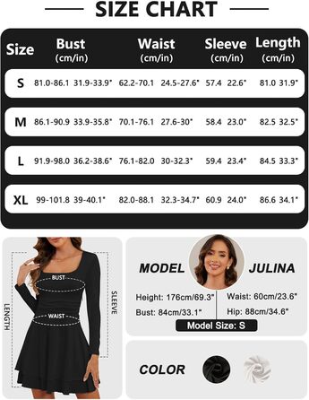 Чорне міні-плаття з довгим рукавом, облягаюче, на вечірку/коктейль, для клубу, розмір M