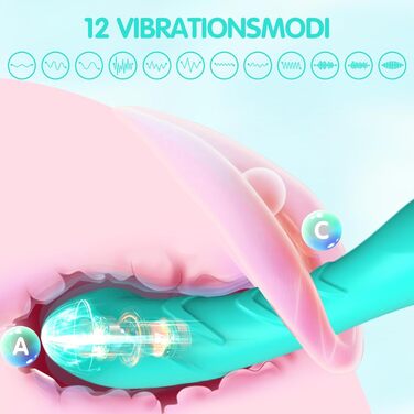 Вібратор для жінок G-Spot, силіконовий стимулятор клітора, 12 режимів вібрації, зелений колір