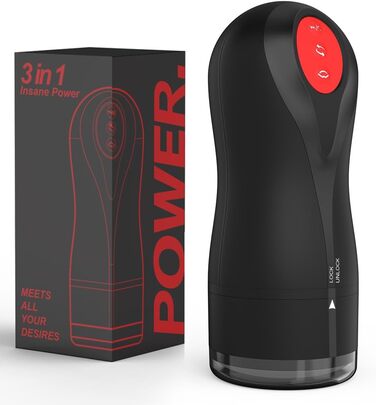 Електричний мастурбатор-чаша YcsLust з 10 вібраційними та 5 режимами всмоктування, водонепроникний, портативний