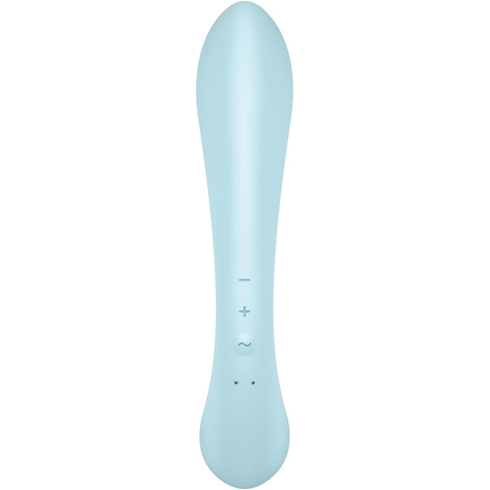 Вібратор Satisfyer Triple Oh G-Punkt Klitoris Stimulator | 3 мотори | Гнучкий, водонепроникний (IPX7) | 2x12 програми | Інтимні іграшки для жінок (блакитний)