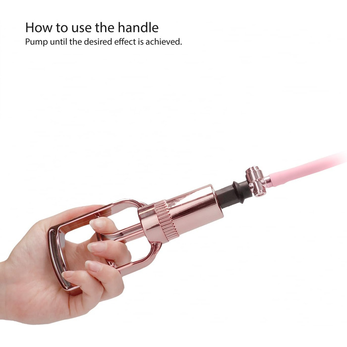 Набір для відсмоктування молока SHOTS PMP024ROS Klitoris & Nippelpumpenset, середній - Рожеве золото