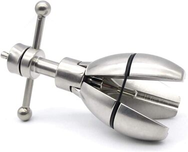 Анальний дилататор з замком Edelstahl Deluxe Asslock XL Buttplug з гачком