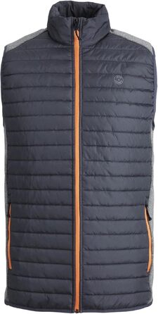 Чоловічий стібаний жилет Jack & Jones, чорний, розмір XL