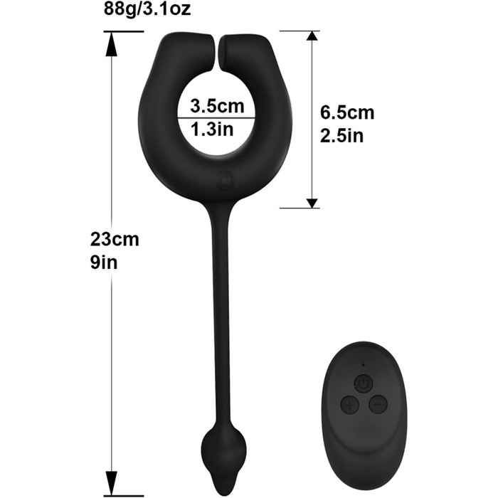 Вібратор для чоловіків, масажер простати, анальний вібратор, масажний анальний плаг, для затримки еякуляції