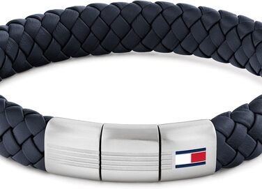 Шкіряний браслет Tommy Hilfiger для чоловіків, класичний аксесуар (чорний, коричневий, синій)