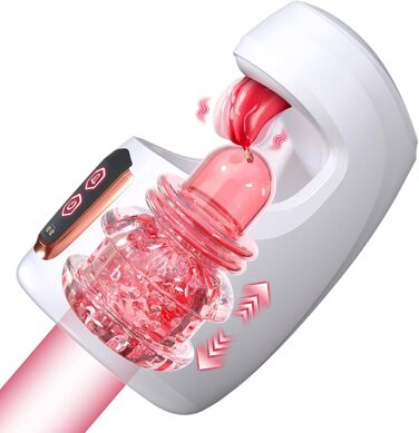 Мастурбатор для чоловіків з вібрацією - набір сексуальних іграшок для чоловіків з реалістичною імітацією орального сексу та вібрацією для головки статевого члена