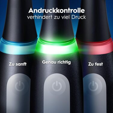Електрична зубна щітка Oral-B iO Series 3 Matt Black (Чорна), 3 режими чищення, насадка та дорожній футляр у комплекті
