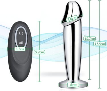 Анальний вібратор FLYTAGLE з алюмінію: 10 режимів, водонепроникний, для чоловіків, жінок та пар