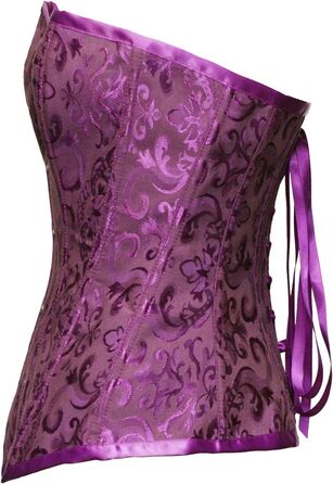 Бюстгальтер корсет Daen Brocade з лілового брокату XXL (Bslingerie®)