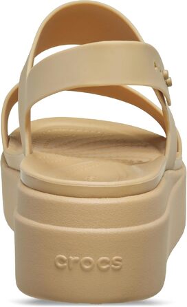 Жіночі сандалі на низькому тальці Crocs Brooklyn Wedge, колір Cashew, розмір 39/40 EU