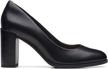 Жіночі туфлі-човники Clarks Freva85 Court, шкіряні, чорні, розмір 38 EU