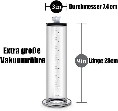 Вакуумна помпа для збільшення статевого члена Lmgoc XXL - 23 см, 7.4 см - для чоловіків
