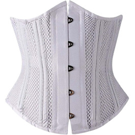 Корсет для жінок SRZYMJ: чорний, великі розміри, шнурівка, повна грудь, пластик, shapewear, для косплею та сексуального образу