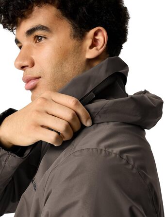 Чоловіча вітро- та водонепроникна куртка VAUDE Escape Light Jacket, дихаюча легка куртка для дощу (XXL, deer brown)