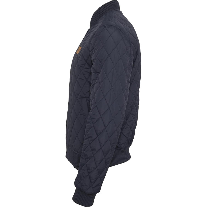 Чоловіча стібана куртка Urban Classics Diamond Quilt, темно-синя, розмір 5XL