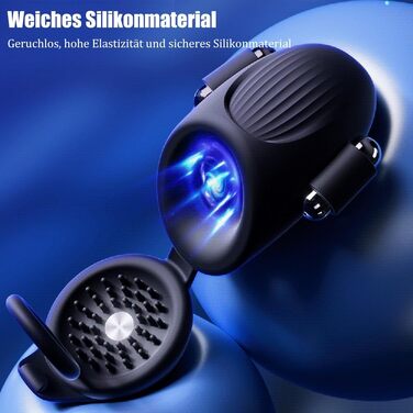 Вібратор для чоловіків Jpscor Eichelvibrator – 10 режимів, сильний стимулятор, електричний кубок-вібратор для соло