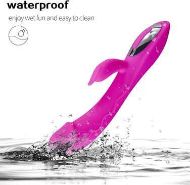 Вібратор G-точка з силікону для жінок, 7 режимів, Rabbit Vibrators, червоний