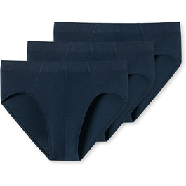 Труси чоловічі Schiesser 3 шт. з м'яким поясом, бавовна Bio, Multipack, темно-синій