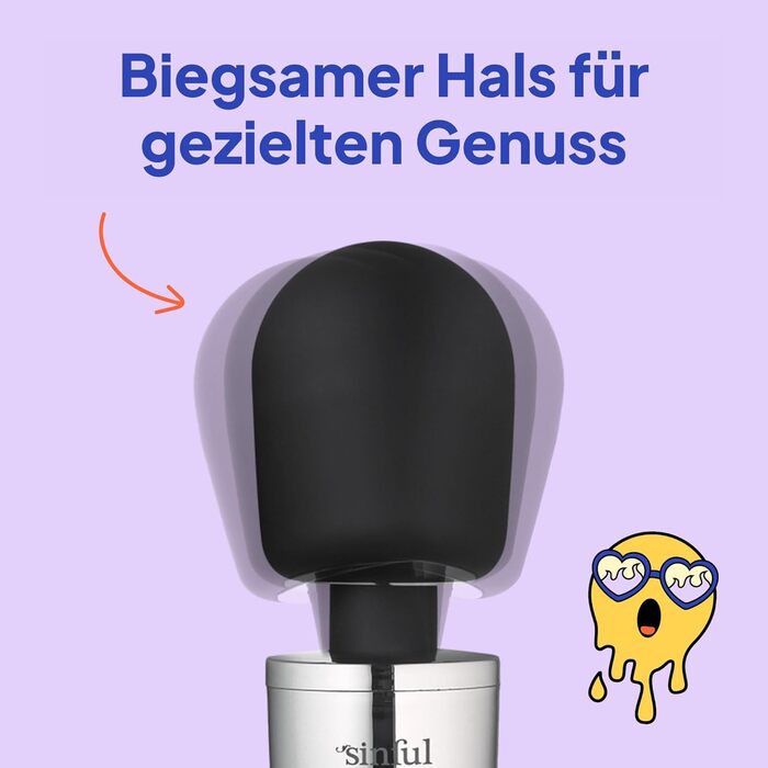 Масажер для тіла Luxy - бездротовий вібратор для жінок, сріблястого кольору. 10 режимів, водонепроникний.