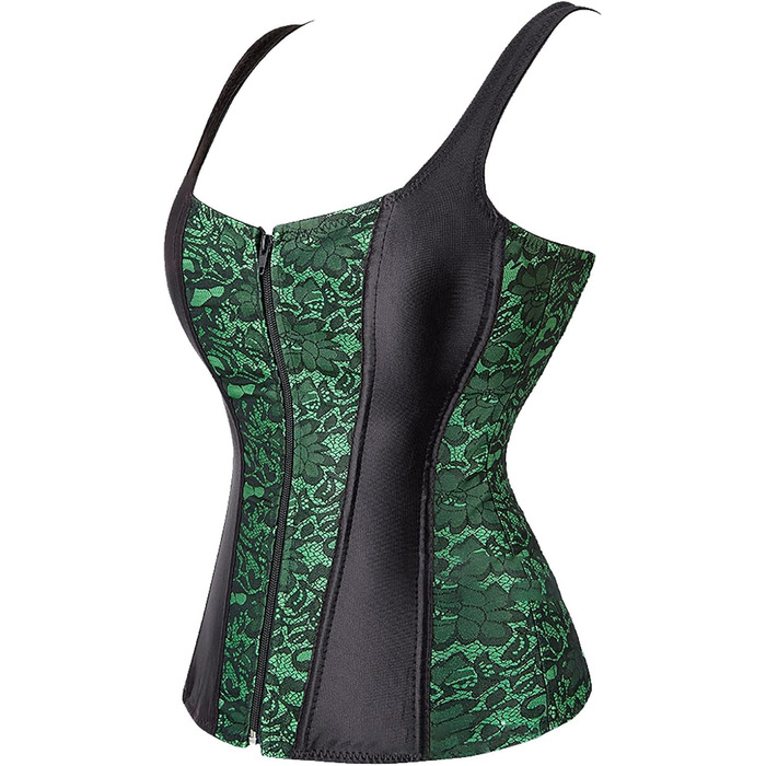 Корсет-корсет для карнавалу, корсаж, жіноча клубна одежда, корсажі, корсажі для жінок, спідня білизна для тонкої талії, 3-зелений, L
