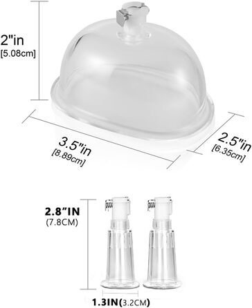 Набір для стимуляції грудей Guspiun з вакуумним клапаном: соски, клітор, стимулятор для жінок та пар