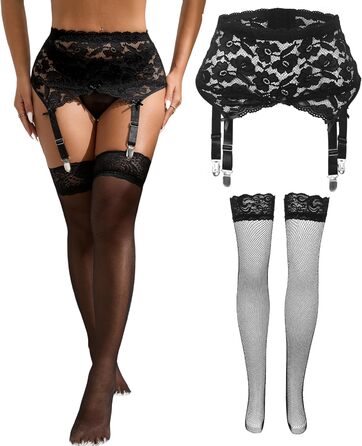 Жіночі мереживні стрінги-стрічки з квітковим принтом, для стегон, 4 ремінці, металевий кліп, великі розміри, сексуальні мереживні стрінги 16-18, чорний #стрінги та панчохи
