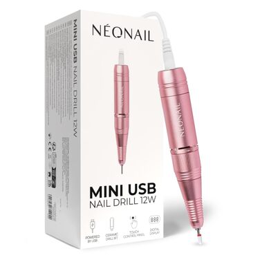 Електричний апарат для манікюру та педикюру NÉONAIL Mini USB Nail Drill 12W — професійний фрезер для нарощених нігтів та видалення мозолів