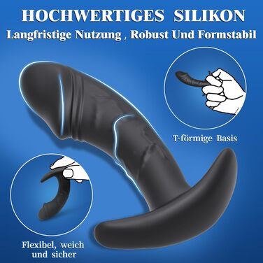 Анальний плагін (набір 3 шт) для жінок та чоловіків, силіконовий, T-подібна база - Dildo, секс-іграшка для початківців та досвідчених