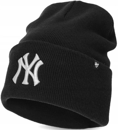 Зимова шапка-біні Brand NY, чорна, універсальний розмір